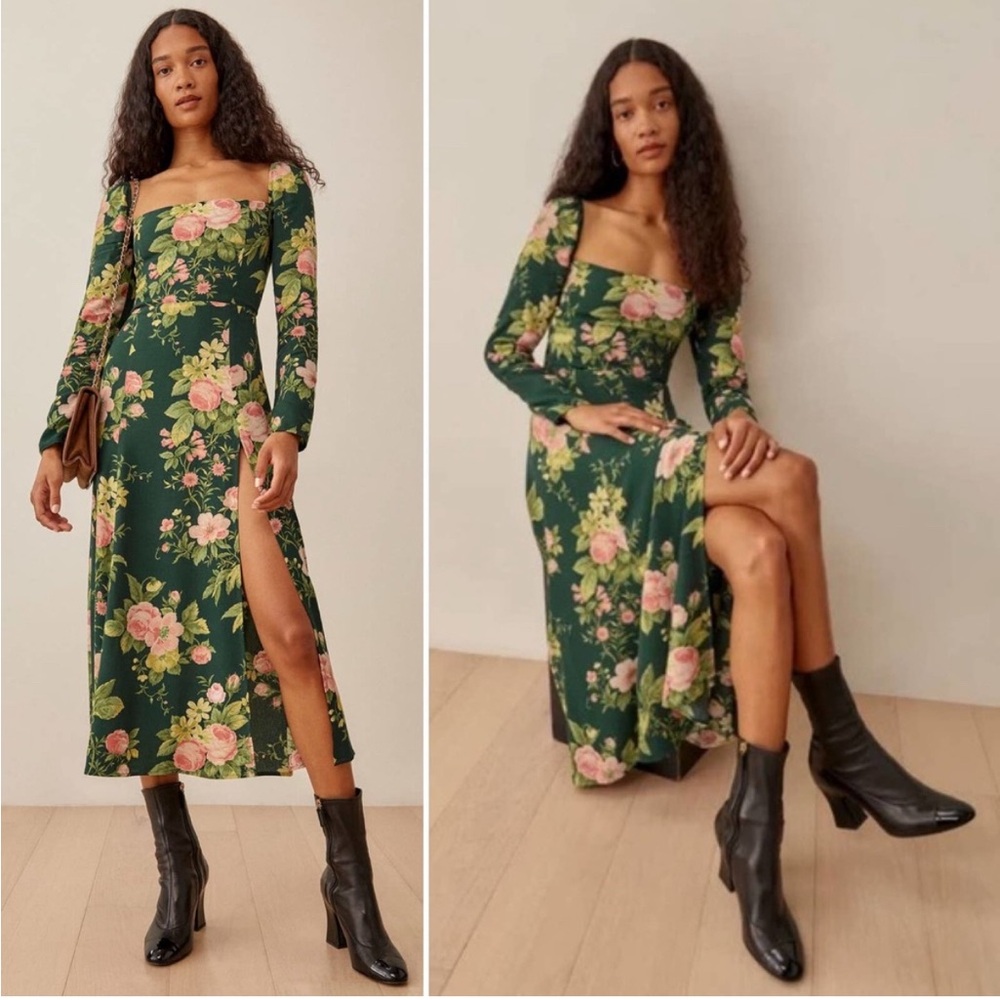 Reformation Sigmund Dress-Belvedere - Picture 2 of 16